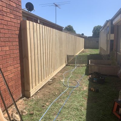 timber fencing project